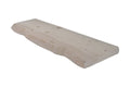 Soft White Live Edge Rustic Shelf